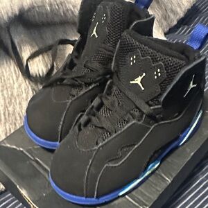 Kids Black and Blue Sneakers